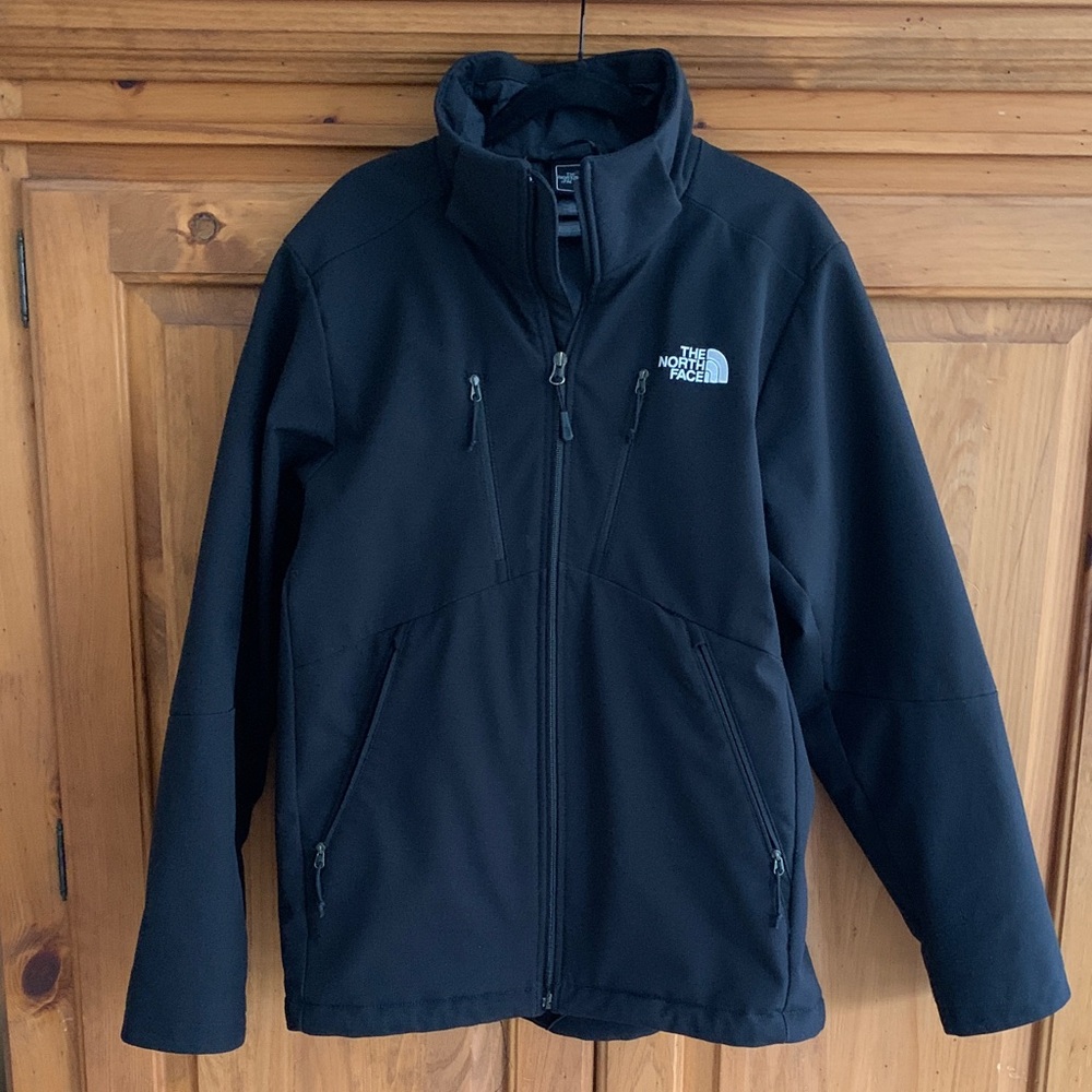 The North Face Men's Black Insulated Jacket with Detachable Hood, Size M